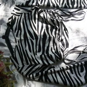 Zebra Printed Crop Top