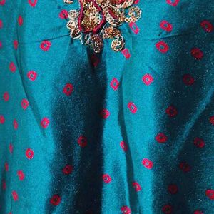 Short Blue Kurti