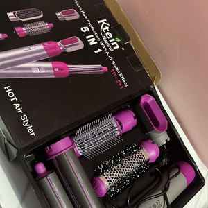 Ktein 5in1  Hair BlowDry Comb Straightening Brush