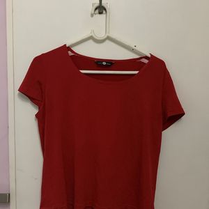 red fitted tshirt