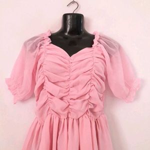 Pink Frill Dress