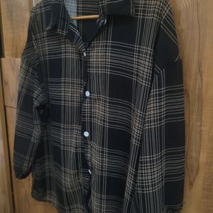 Black Check Shirt From Urbanic