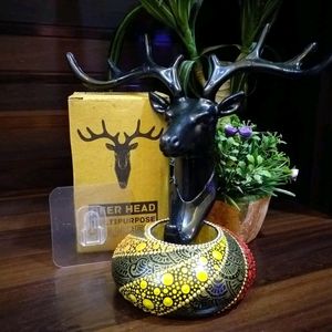 🆕️🦌 Deerhead Key & Bag Holder