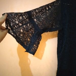 Beautiful Black Net Top (Women)