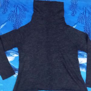 Charcoal Turtle Neck Sweater