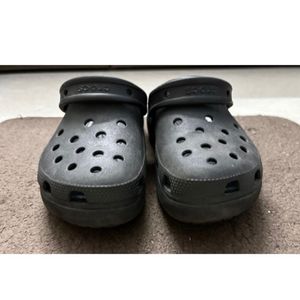 Classic Black Iconic Comfort Crocs- W7 Size