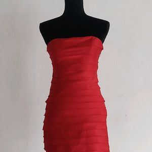 Y2k Cherry Red Cocktail Dress