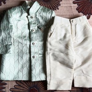 1 Yr Old Boy Sherwani With Pant Set