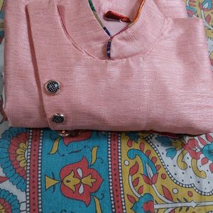 Pink Sherwani With Pajama