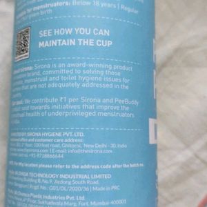 New Sealed Menstrual Cup