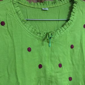 Green Short Kurti