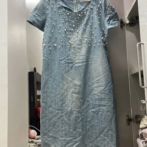 Designer Denim Dress For 38 -40 Bust Size …