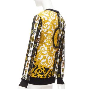 VERSACE mixed archive Barocco print cotton Sweater