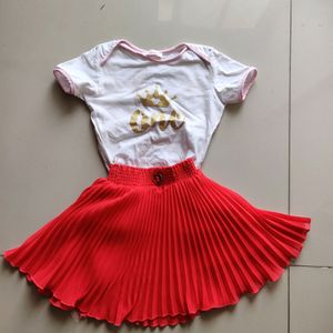 Skirt Top Set For Baby Girl