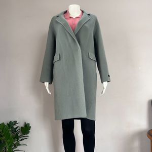 Pastel Blue Drop Shoulder Premium Overcoat