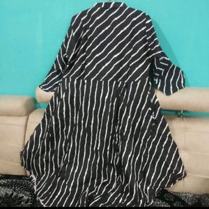 New Black Stripes Kurti