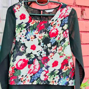 Womens Floral Print Top