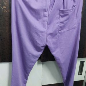 Purple Trackpants For Both Men And Women - M Size