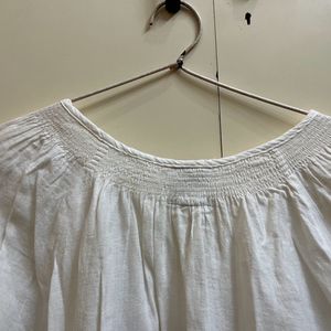 White Cotton Summer Top