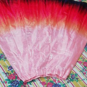 Peach Colour Long Skirt