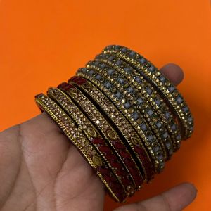 Glass Kada/ Bangles Set Of 2