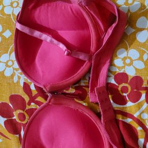 Pink Padded Push Up Bra