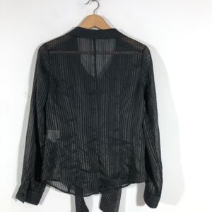 Black Strips Casual Top(Women’s)