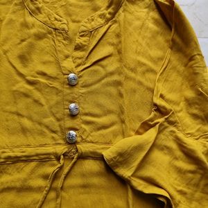 Mustard Yellow Top For Women