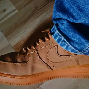 Original NIKE AIR FORCE 1 FLAX Supreme (LIKE NEW)