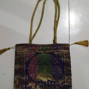 Traditional Saree Cloth Handbag