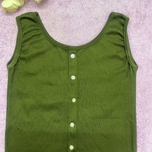 Olive Green Tank Top