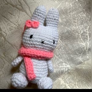 Crochet Small Miffy Plush With Scarf