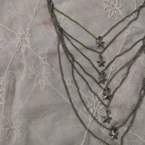 Metallic Silver Colour Chain