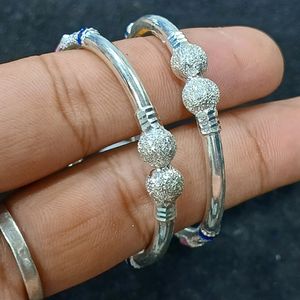 Pure Silver Bangle For Girls