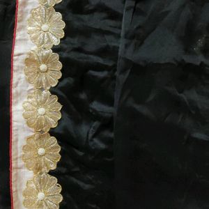 Black Chiffon Saree