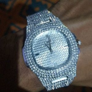 New Iced Out Watch Full Working