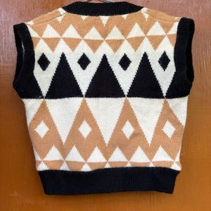 Korean Woolly Half Vest