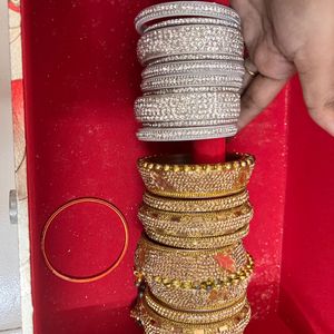 Golden & Silver Bangles Set