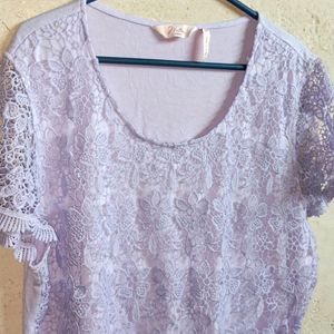 🇨🇳 MILLER'S Fashion Lace Top Layered Lavender