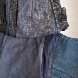 3 Worn Out Denim Jeans For Craftwork