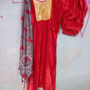 Red Shehneel Suit