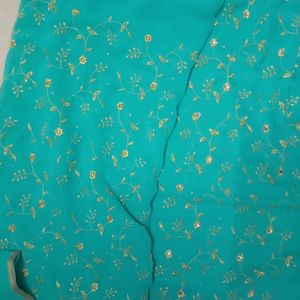 Gold Thread Embroidered Saree