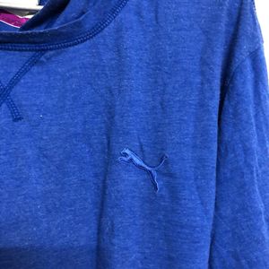 Puma Blue Long Sleeve hoodie