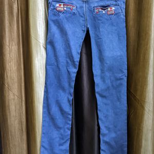 Blue Mid Rise Jeans For Boys