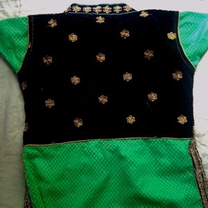 Festive Wear Green Kurti