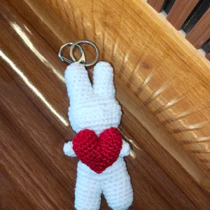 Bunny With Heart Keychain ❤️