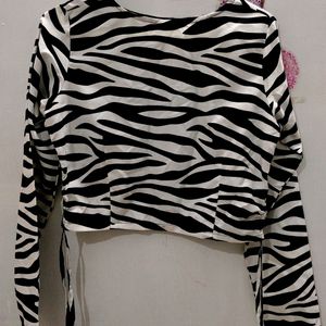 New Zebra Print Top