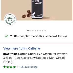 M Caffeine Under Eye Cream