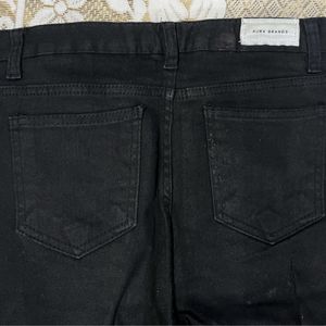 Aura Black Straight Denim  28”