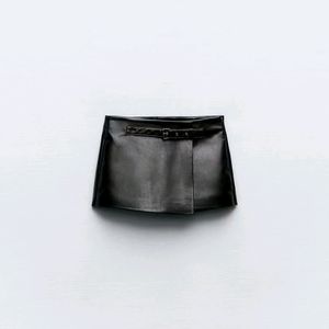 ZARA Faux Leather Skort (New with tags intact)